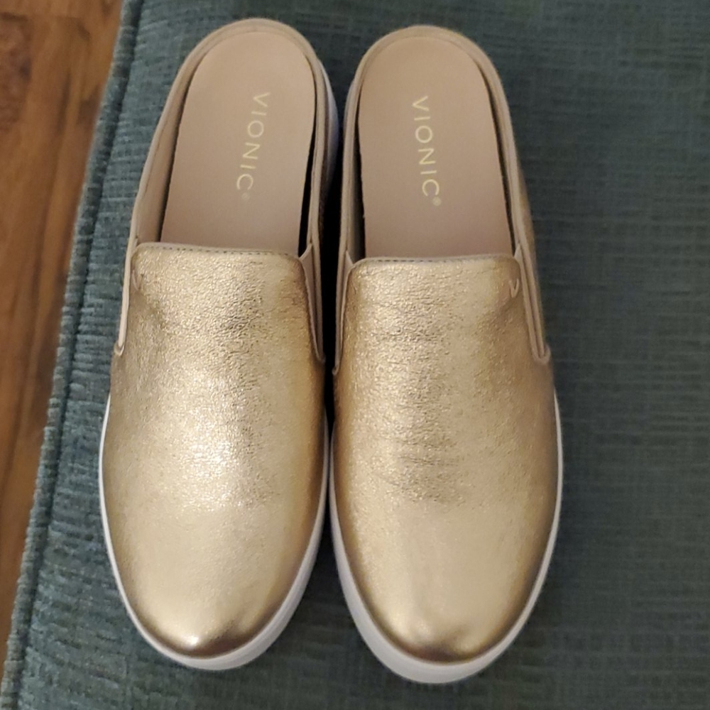 Vionic Gold Slide Sneakers